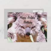 Gelukkige late verjaardag_ briefkaart (Voorkant / Achterkant)