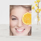 Gelukkige late verjaardag sarcastische kaart (Gele Bloem)