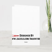 Gelukkige Lege Kaart Purim (Achterkant)