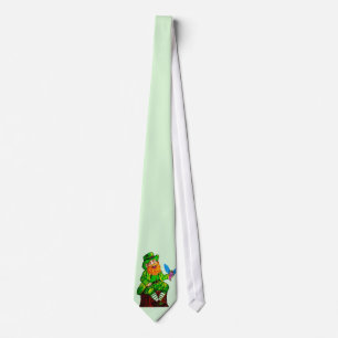 GELUKKIGE LEPRECHAUN EN SPREUKENVRIEND  STROPDAS