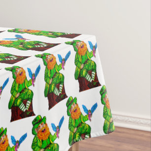 GELUKKIGE LEPRECHAUN EN SPROOKJE VRIEND TAFELKLEED