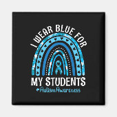 Gelukkige leraar Ik Draag blauw voor mijn studente Magneet (Voorkant)