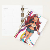 Gelukkige levendige koele leuke zelfverzekerde chi planner (Display)