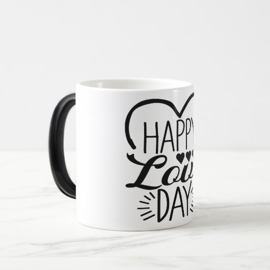 gelukkige liefdesdag magische mok (Voorkant links)
