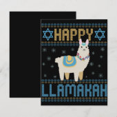 Gelukkige LLamakah Grappig Joods Hanukkah LLama Ca Notitiekaartje (Voorkant / Achterkant)