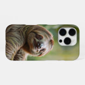 Gelukkige luiaard iPhone hoesje (Achterkant horizontaal)