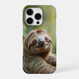 Gelukkige luiaard iPhone 16 pro hoesje