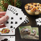 Gelukkige luiaard pokerkaarten (Insitu)