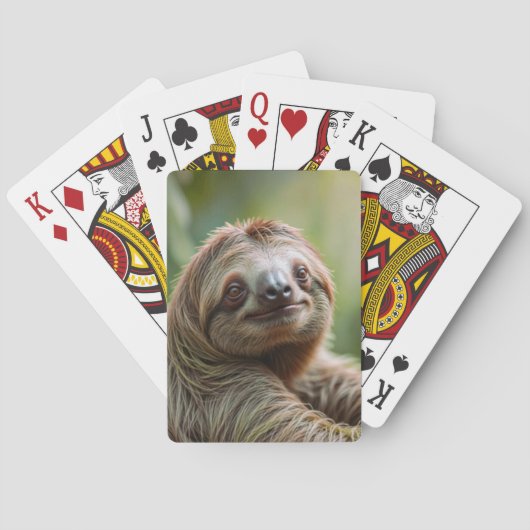 Gelukkige luiaard pokerkaarten (Achterkant)