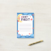 Gelukkige Maan Lucht Post-It Notities Post-it® Notes (Op bureau)