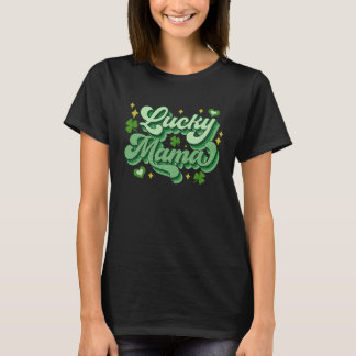 Gelukkige Mama Saint PaddysDrieblad Gelukkige St P T-shirt