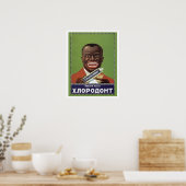 Gelukkige man met tandpasta, grappige Sovjetpropag Poster (Keuken)