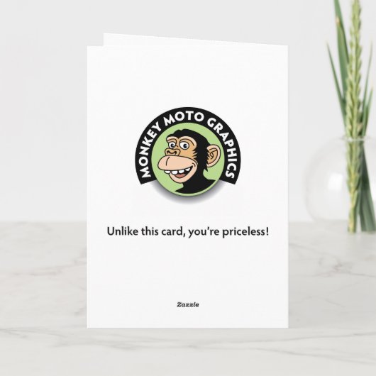 Gelukkige Man Verjaardag Kaart (Achterkant)