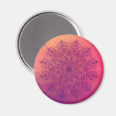 Gelukkige mandala magneet (Voorkant / Achterkant)