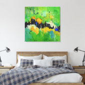 Gelukkige manier canvas afdruk (Insitu (Slaapkamer))