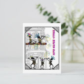 Gelukkige Mardi Gras--De Scène van het balkon Briefkaart (Staand voorkant)