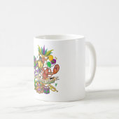 Gelukkige Mardi Gras koffiemok (Voorkant rechts)