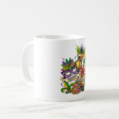 Gelukkige Mardi Gras koffiemok (Voorkant links)