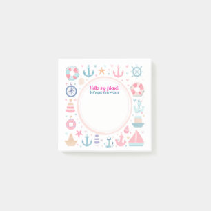 gelukkige marina kinderen zoals maritiem post-it® notes