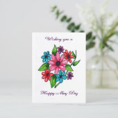 Gelukkige Meidag Briefkaart (Staand voorkant)