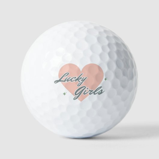 Gelukkige meisjes golfballen (Voorkant)