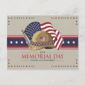 Gelukkige Memorial Day USA-vlag Militaire Briefkaart (Voorkant)