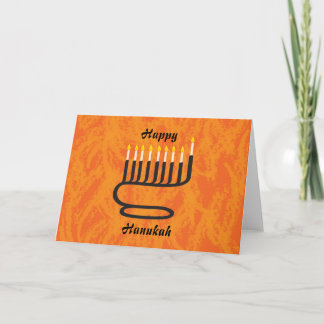 Gelukkige Menorah, Hanukah Feestdagen Kaart