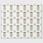 Gelukkige metselaarpot en rietjes inpakpapier (Vlak)