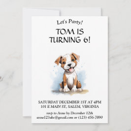 Gelukkige minimalistische Pitbull Pit Bull Terrier Kaart