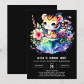 Gelukkige moderne tijgerverjaardag kaart (Voorkant / Achterkant)