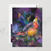 Gelukkige moeder dag liefde briefkaart (Voorkant / Achterkant)