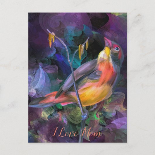 Gelukkige moeder dag liefde briefkaart (Voorkant)