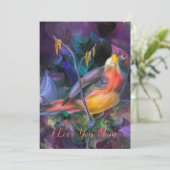 Gelukkige moeder dag liefde kaart (Staand voorkant)