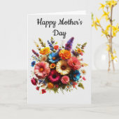 Gelukkige Moederdag 1 Kaart (Gele Bloem)