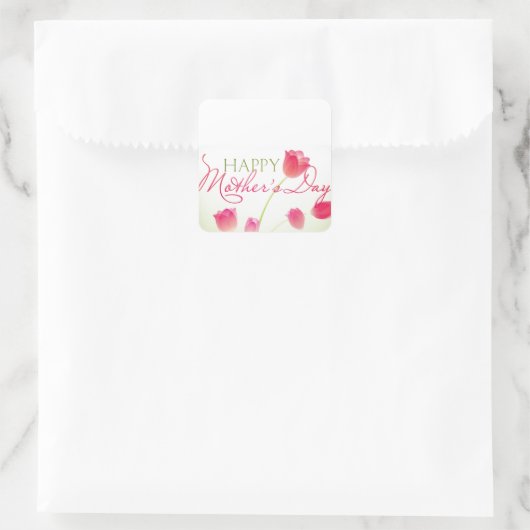 Gelukkige Moederdag 2013 Vierkante Sticker (Tas)