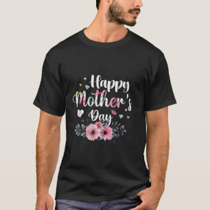 Gelukkige Moederdag 2024 Schattigee Bloemen voor V T-shirt