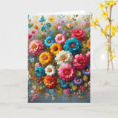 Gelukkige Moederdag 3 Kaart (Gele Bloem)