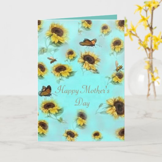 "Gelukkige Moederdag 4" standaardkaart Kaart (Gele Bloem)