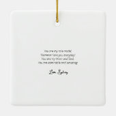 Gelukkige Moederdag aan de alleenstaande moeder Keramisch Ornament (Achterkant)