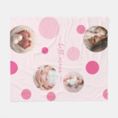 Gelukkige Moederdag aan de beste mama foto Fleece Deken (Voorkant (Horizontaal))