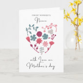 Gelukkige Moederdag aan mijn nichtje Moederdag Kaart (Gele Bloem)