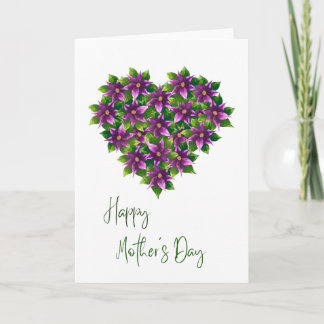 Gelukkige Moederdag Aquarel Bloemkaart Kaart
