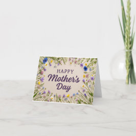Gelukkige Moederdag - Blanco binnenste Wenskaart Kaart