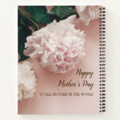 Gelukkige Moederdag Bloem 8.5" x 11" Spiraal Noteb Notitieboek (Achterkant)