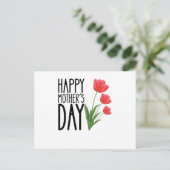 Gelukkige Moederdag Bloem Briefkaart (Staand voorkant)