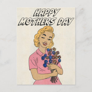 Gelukkige Moederdag Bloemen Briefkaart