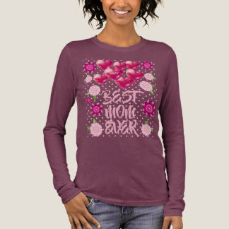 Gelukkige Moederdag! Bloemen decoratie Tri-Blend Shirt