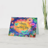 Gelukkige Moederdag Bloemen  Inspirativiteit Kaart (Voorkant)