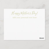 Gelukkige Moederdag Bloemenliefde Bijbel Verse Cus Briefkaart (Achterkant)