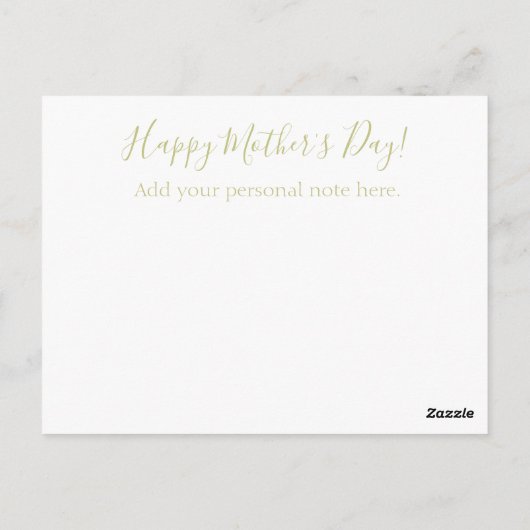 Gelukkige Moederdag Bloemenliefde Bijbel Verse Cus Briefkaart (Achterkant)